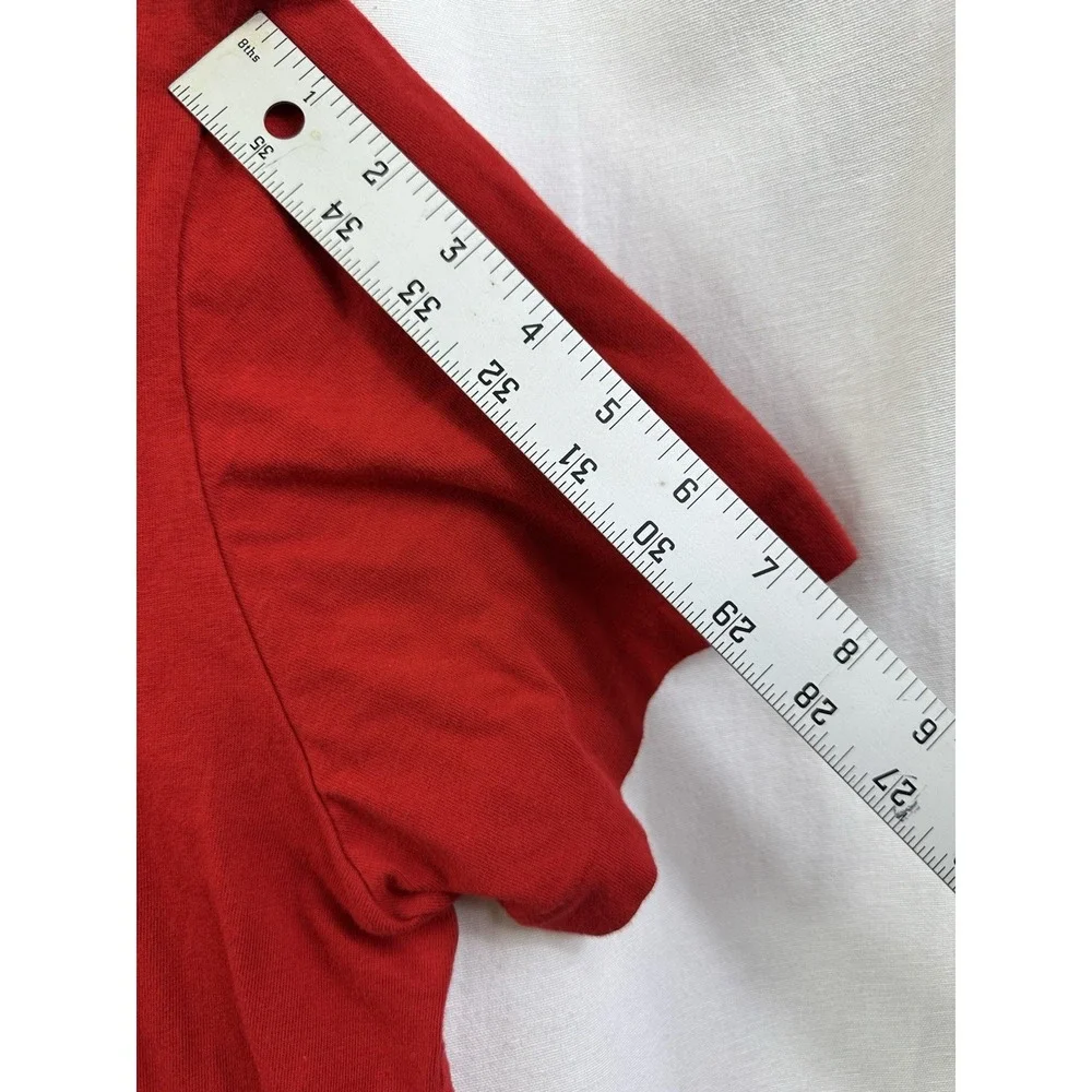 Polo Ralph Lauren Size L Large CREWNECK Cotton T- Shirt‎ Men's Color Red